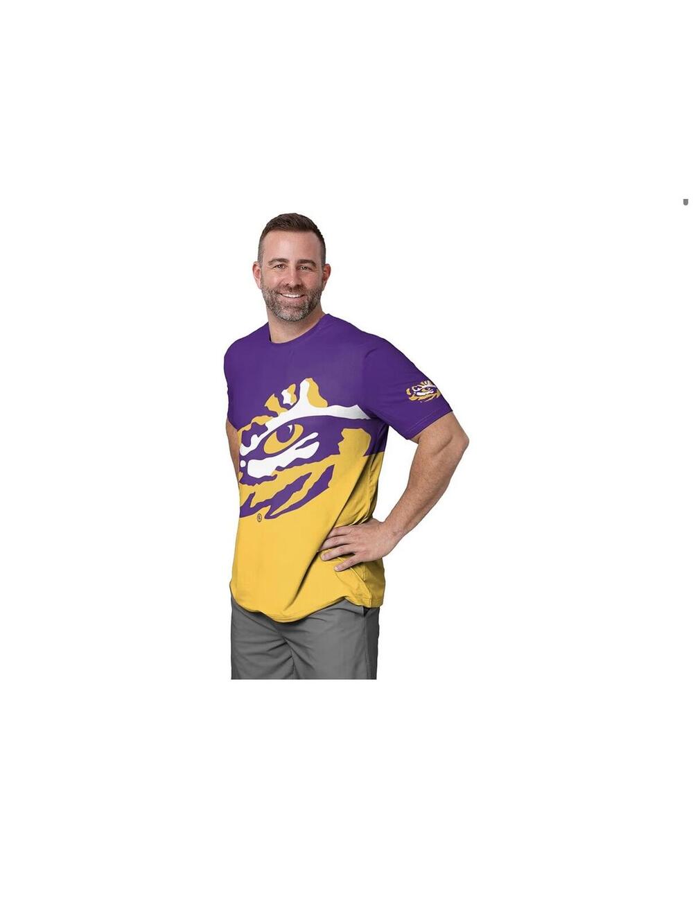 Men's NCAA LSU Tigers Short Sleeve T-Shirt [COPY]